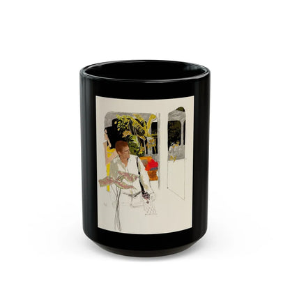 Good Housekeeping Magazine Illustration - Black Coffee Mug-15oz-Go Mug Yourself