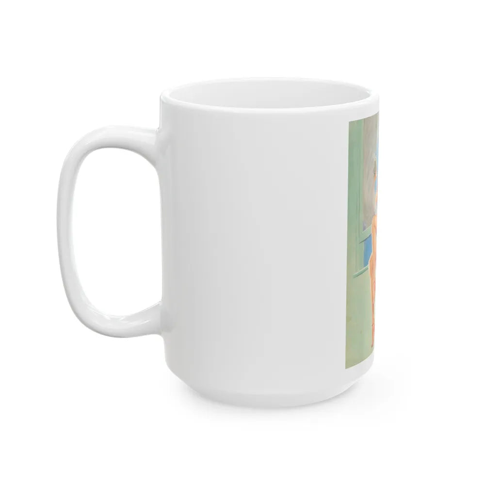 Good Looking calendar illustration, 1946 - White Coffee Mug-Go Mug Yourself