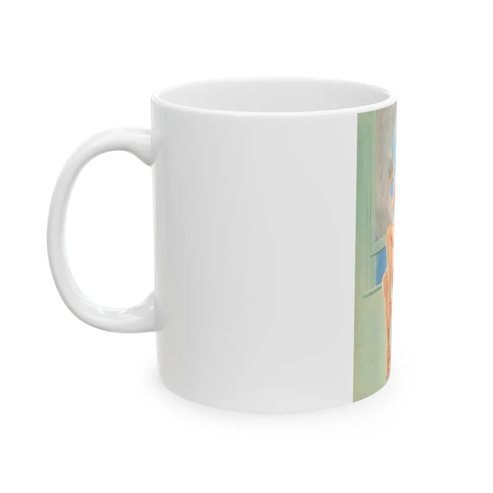 Good Looking calendar illustration, 1946 - White Coffee Mug-Go Mug Yourself