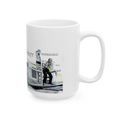 Good Neighbor Gerrity, Woman's Day, September 1947 - White Coffee Mug - Go Mug Yourself