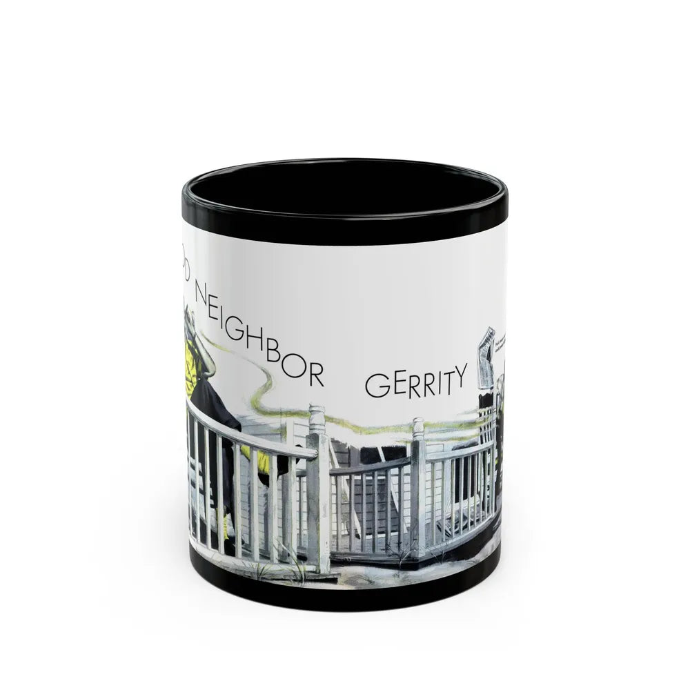 Good Neighbor Gerrity, Woman's Day, September 1947 - Black Coffee Mug-11oz-Go Mug Yourself