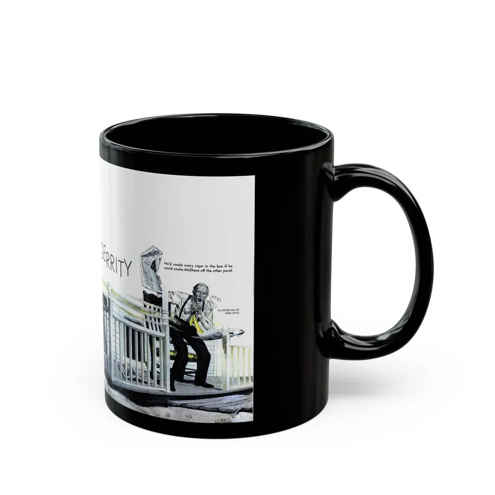 Good Neighbor Gerrity, Woman's Day, September 1947 - Black Coffee Mug-Go Mug Yourself