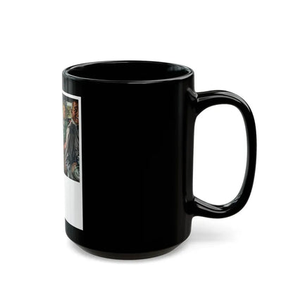 Good things happen over Coffee..., 1948 - Black Coffee Mug - Go Mug Yourself