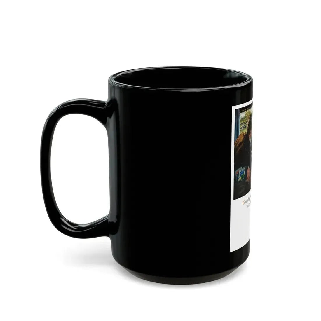 Good things happen over Coffee..., 1948 - Black Coffee Mug - Go Mug Yourself