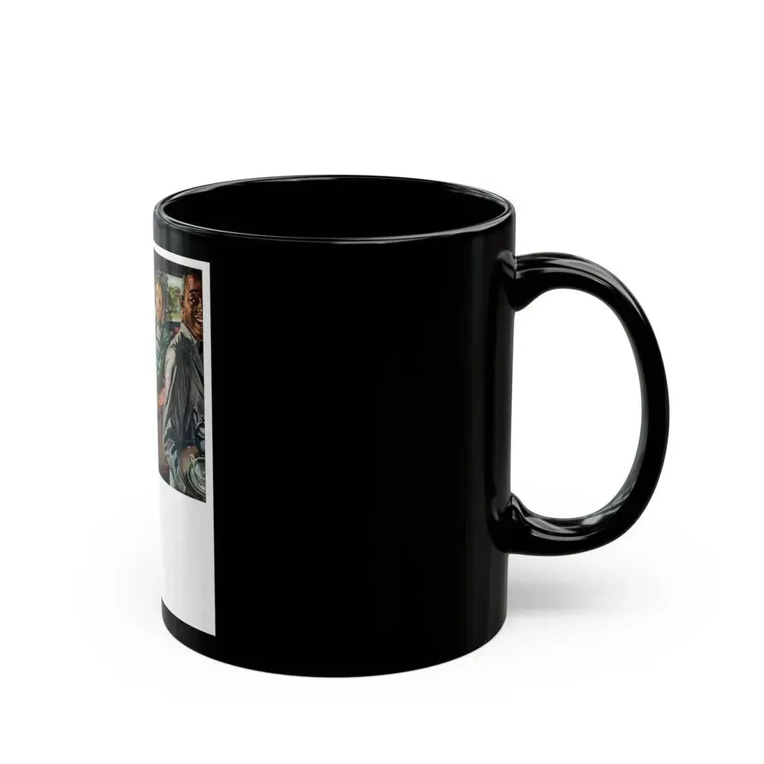 Good things happen over Coffee..., 1948 - Black Coffee Mug - Go Mug Yourself