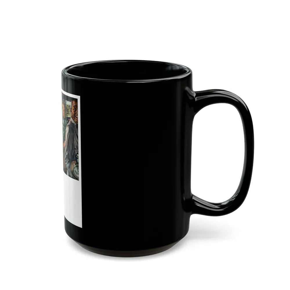 Good things happen over Coffee..., 1948 - Black Coffee Mug-Go Mug Yourself