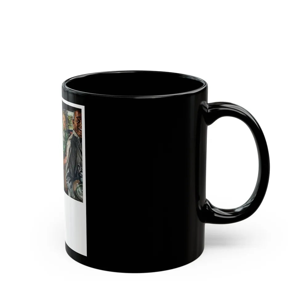 Good things happen over Coffee..., 1948 - Black Coffee Mug-Go Mug Yourself