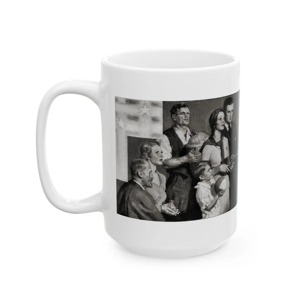 Good Tidings, Cosmopolitan, January 1933 - White Coffee Mug-Go Mug Yourself