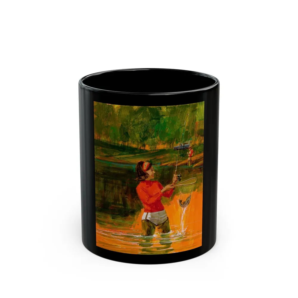 Good Times Fishing - Black Coffee Mug-11oz-Go Mug Yourself