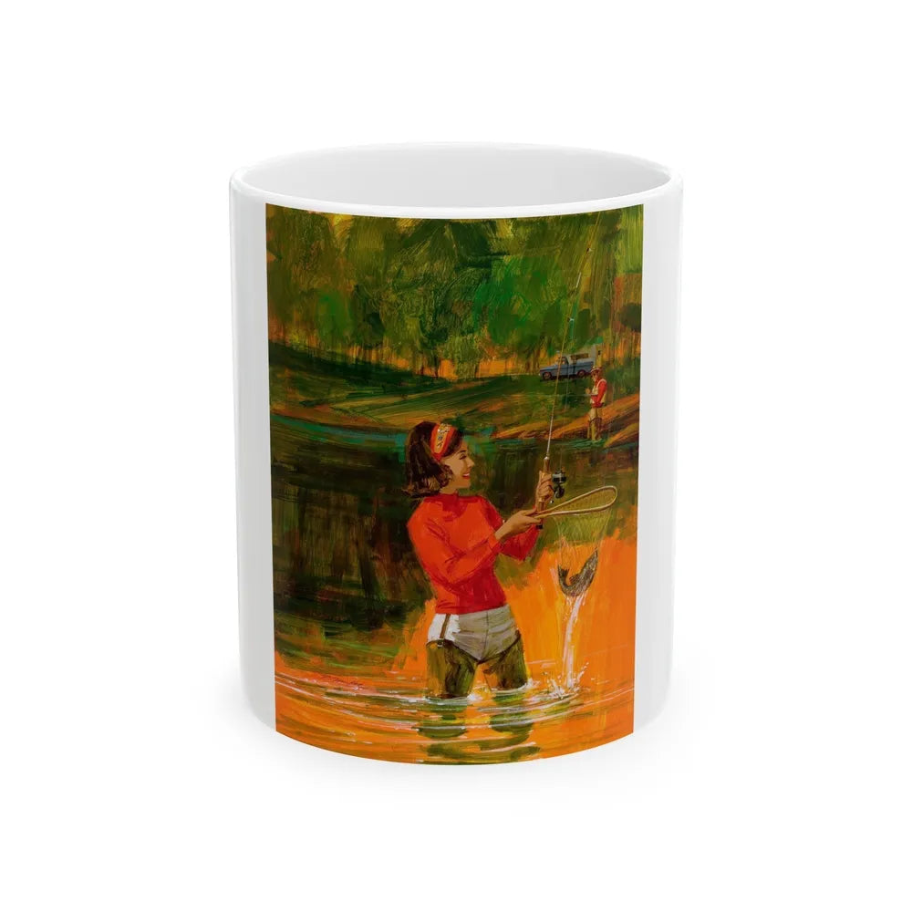 Good Times Fishing - White Coffee Mug-11oz-Go Mug Yourself