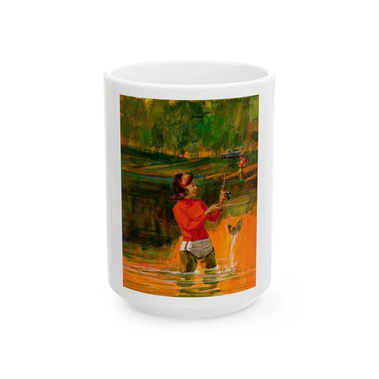 Good Times Fishing - White Coffee Mug-15oz-Go Mug Yourself