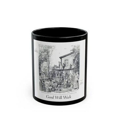 Good Will Week, Woman's World, October 1931 - Black Coffee Mug 11oz - Go Mug Yourself