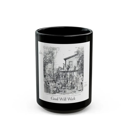 Good Will Week, Woman's World, October 1931 - Black Coffee Mug 15oz - Go Mug Yourself