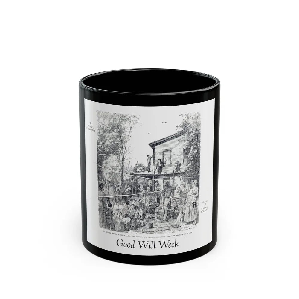 Good Will Week, Woman's World, October 1931 - Black Coffee Mug-11oz-Go Mug Yourself