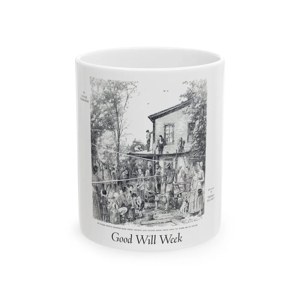 Good Will Week, Woman's World, October 1931 - White Coffee Mug-11oz-Go Mug Yourself