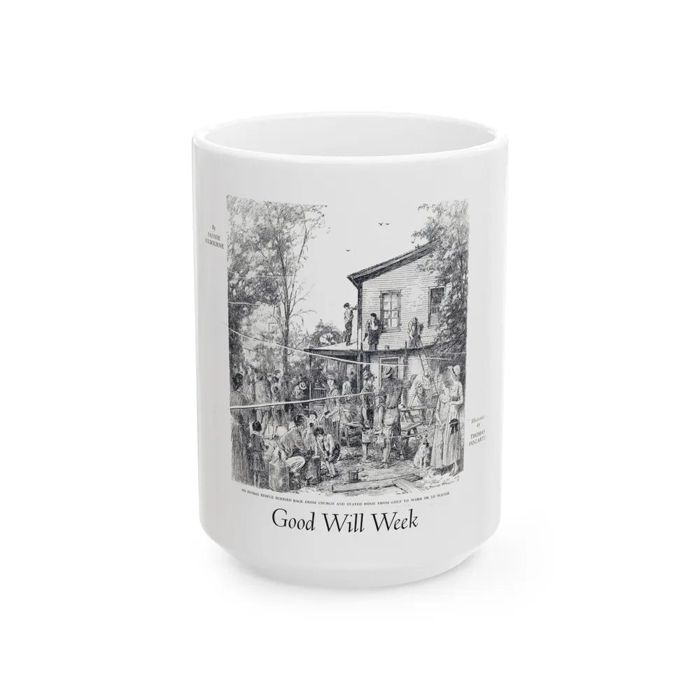 Good Will Week, Woman's World, October 1931 - White Coffee Mug-15oz-Go Mug Yourself