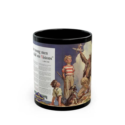 Good Year ad, Saturday Evening Post, October 23, 1943 - Black Coffee Mug-11oz-Go Mug Yourself