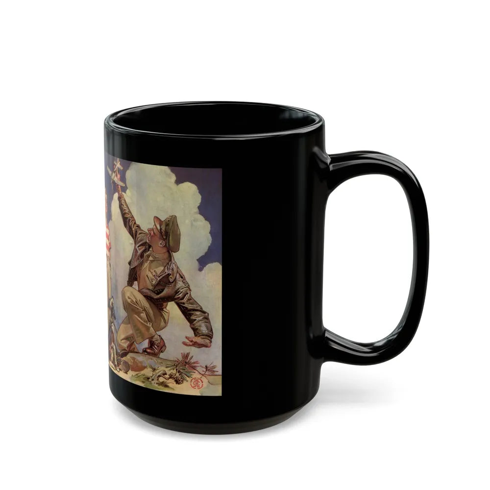 Good Year ad, Saturday Evening Post, October 23, 1943 - Black Coffee Mug-Go Mug Yourself