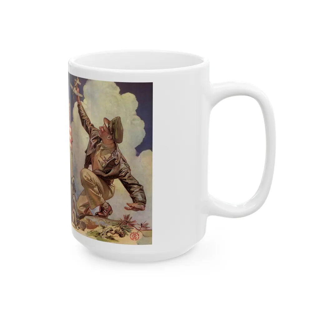 Good Year ad, Saturday Evening Post, October 23, 1943 - White Coffee Mug-Go Mug Yourself