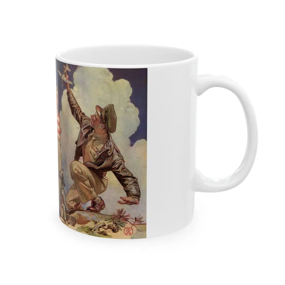 Good Year ad, Saturday Evening Post, October 23, 1943 - White Coffee Mug-Go Mug Yourself