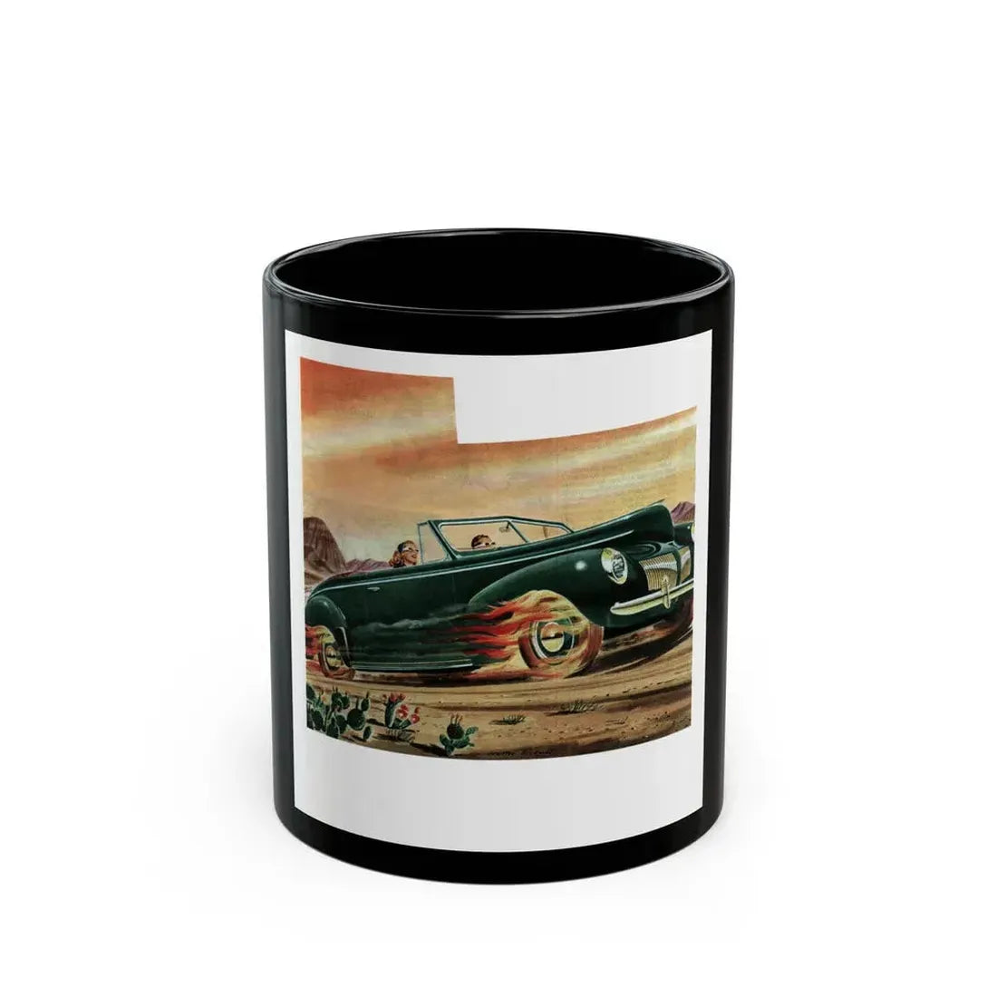 Good Year, advertisement, Collier's, September 21, 1946 - Black Coffee Mug 11oz - Go Mug Yourself