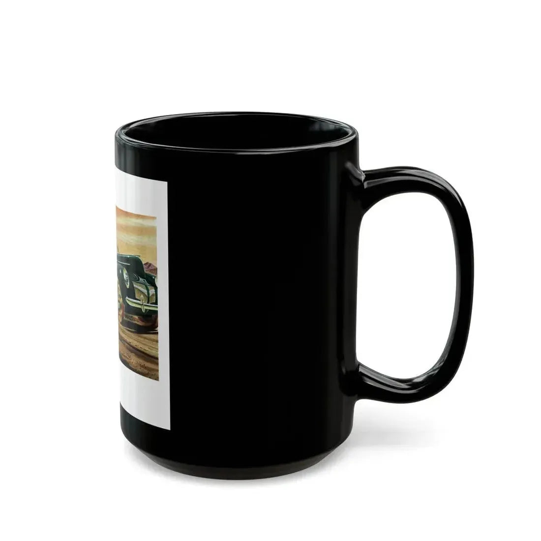 Good Year, advertisement, Collier's, September 21, 1946 - Black Coffee Mug - Go Mug Yourself