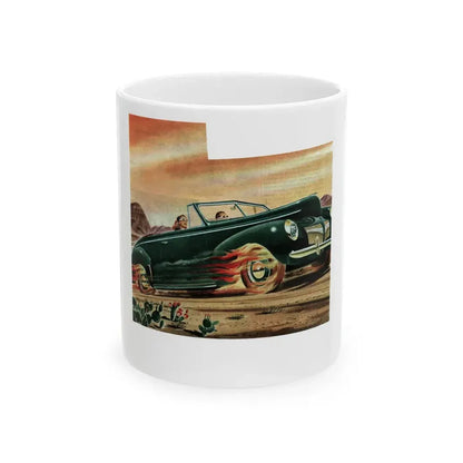 Good Year, advertisement, Collier's, September 21, 1946 - White Coffee Mug 11oz - Go Mug Yourself