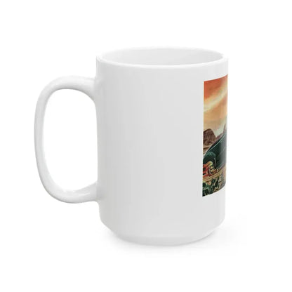 Good Year, advertisement, Collier's, September 21, 1946 - White Coffee Mug - Go Mug Yourself