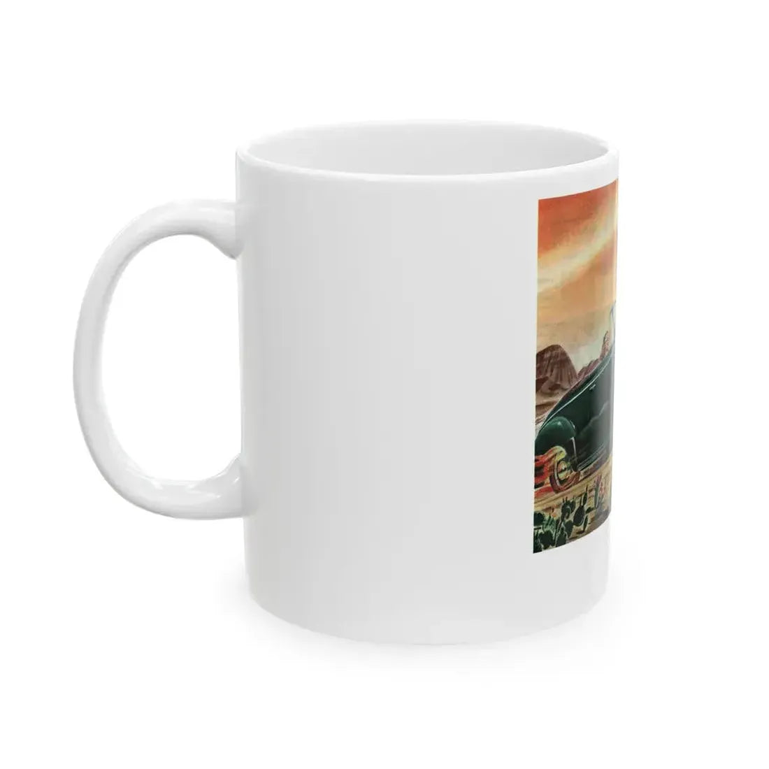 Good Year, advertisement, Collier's, September 21, 1946 - White Coffee Mug - Go Mug Yourself