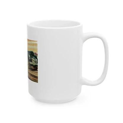 Good Year, advertisement, Collier's, September 21, 1946 - White Coffee Mug - Go Mug Yourself
