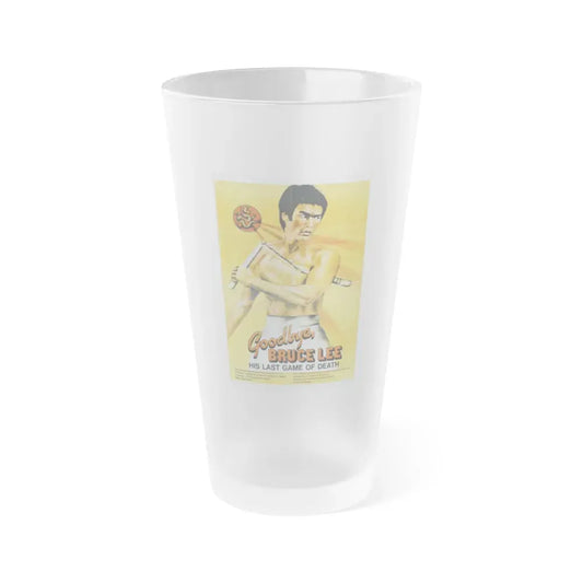 GOODBYE BRUCE LEE 1975 Movie Poster - Frosted Pint Glass 16oz Default Title - Go Mug Yourself