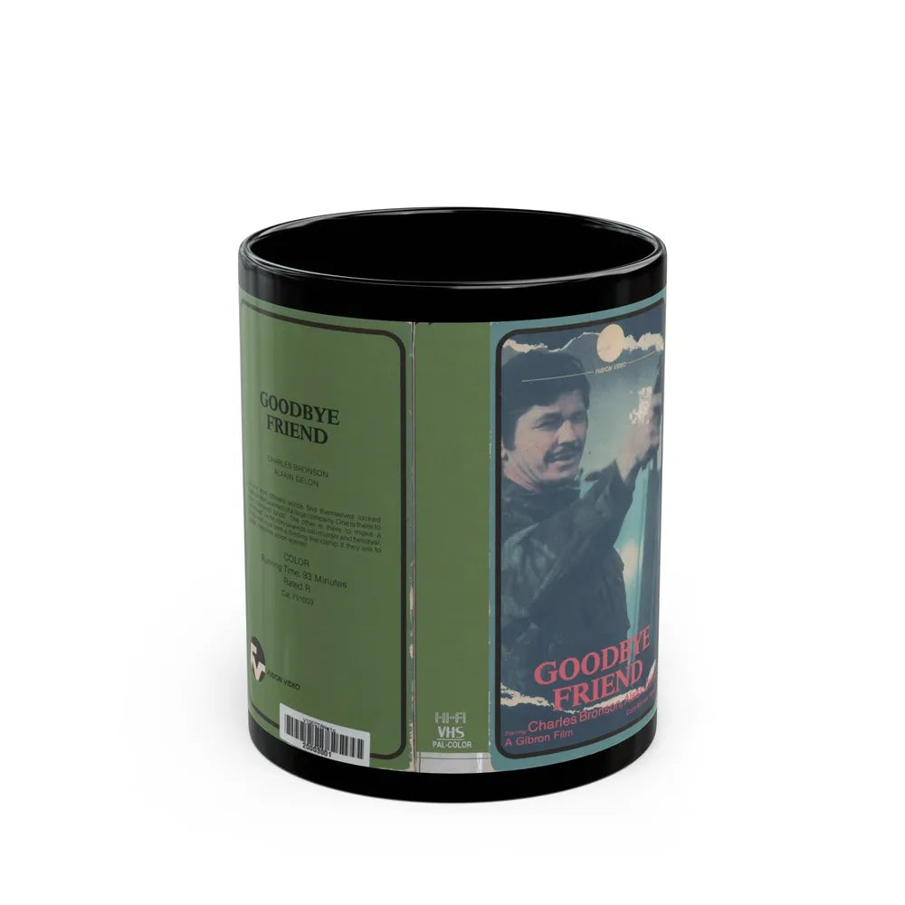 GOODBYE FRIEND (VHS COVER) - Black Coffee Mug-11oz-Go Mug Yourself