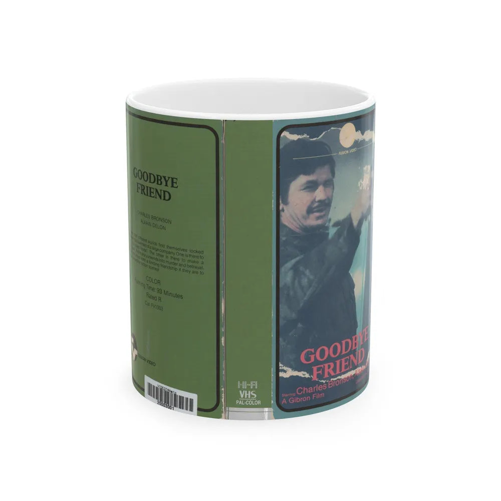 GOODBYE FRIEND (VHS COVER) - White Coffee Mug-11oz-Go Mug Yourself