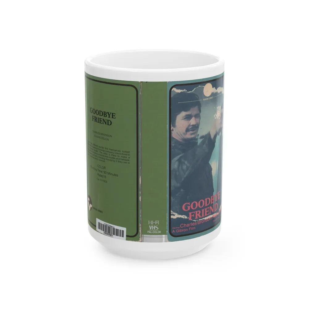 GOODBYE FRIEND (VHS COVER) - White Coffee Mug-15oz-Go Mug Yourself