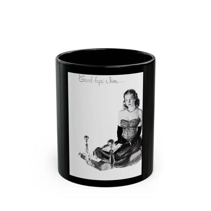 Goodbye Jim..., Listerine Antiseptic advertisement, 1948 - Black Coffee Mug 11oz - Go Mug Yourself