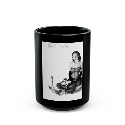 Goodbye Jim..., Listerine Antiseptic advertisement, 1948 - Black Coffee Mug 15oz - Go Mug Yourself