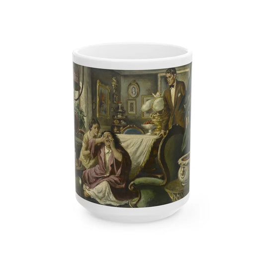 Goodbye Little Yellow Bird, Saturday Evening post illustration - White Coffee Mug-15oz-Go Mug Yourself