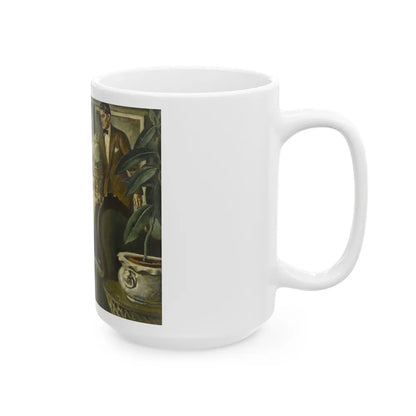 Goodbye Little Yellow Bird, Saturday Evening post illustration - White Coffee Mug-Go Mug Yourself