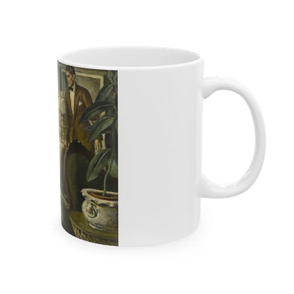 Goodbye Little Yellow Bird, Saturday Evening post illustration - White Coffee Mug-Go Mug Yourself