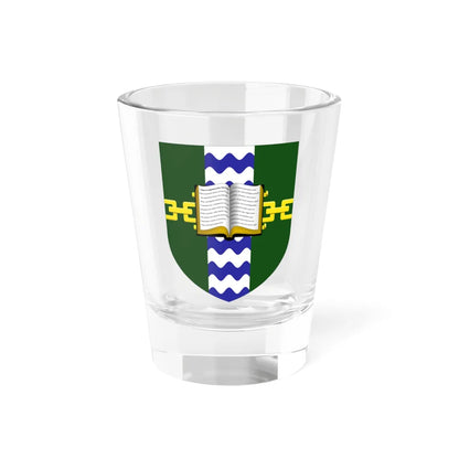 Goodenough College shield (United Kingdom) (Coat of Arms) Shot Glass 1.5oz 1.5oz - Go Mug Yourself