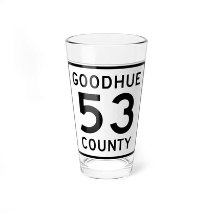 Goodhue County Route 53 (Minnesota) (Road Sign) Pint Glass 16oz 16oz - Go Mug Yourself
