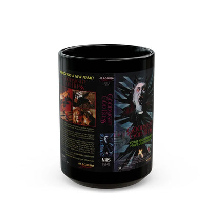 GOODNIGHT GOD BLESS (VHS COVER) - Black Coffee Mug-15oz-Go Mug Yourself