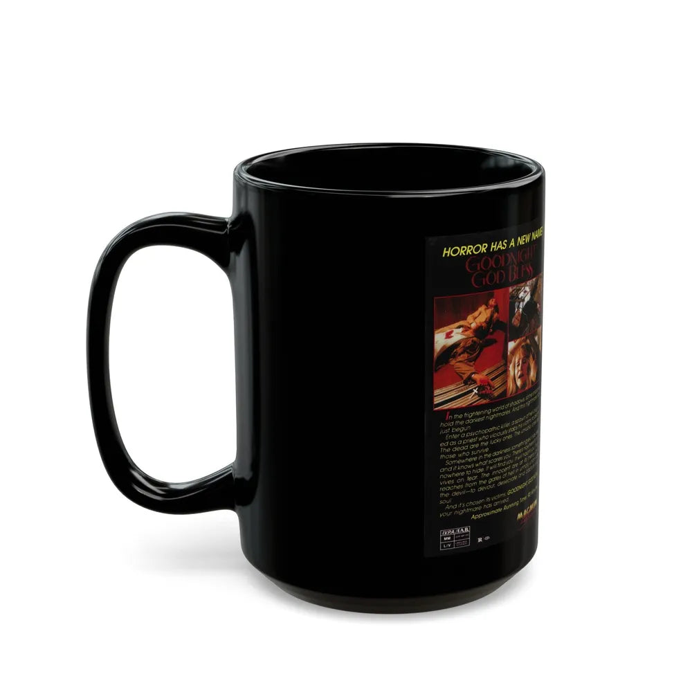 GOODNIGHT GOD BLESS (VHS COVER) - Black Coffee Mug-Go Mug Yourself