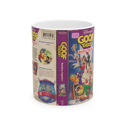 GOOF TROOP BANDING TOGETHER (VHS COVER) - White Coffee Mug-11oz-Go Mug Yourself