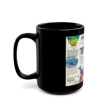 GOOF TROOP GOIN FISHIN (VHS COVER) - Black Coffee Mug-Go Mug Yourself