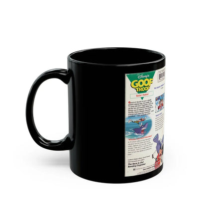 GOOF TROOP GOIN FISHIN (VHS COVER) - Black Coffee Mug-Go Mug Yourself