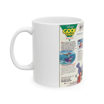 GOOF TROOP GOIN FISHIN (VHS COVER) - White Coffee Mug-Go Mug Yourself