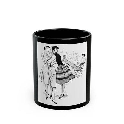 Gor-Ray Skirts advertisement, 1959 - Black Coffee Mug-11oz-Go Mug Yourself