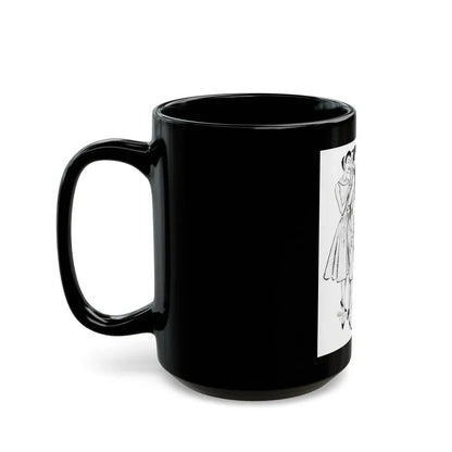 Gor-Ray Skirts advertisement, 1959 - Black Coffee Mug - Go Mug Yourself