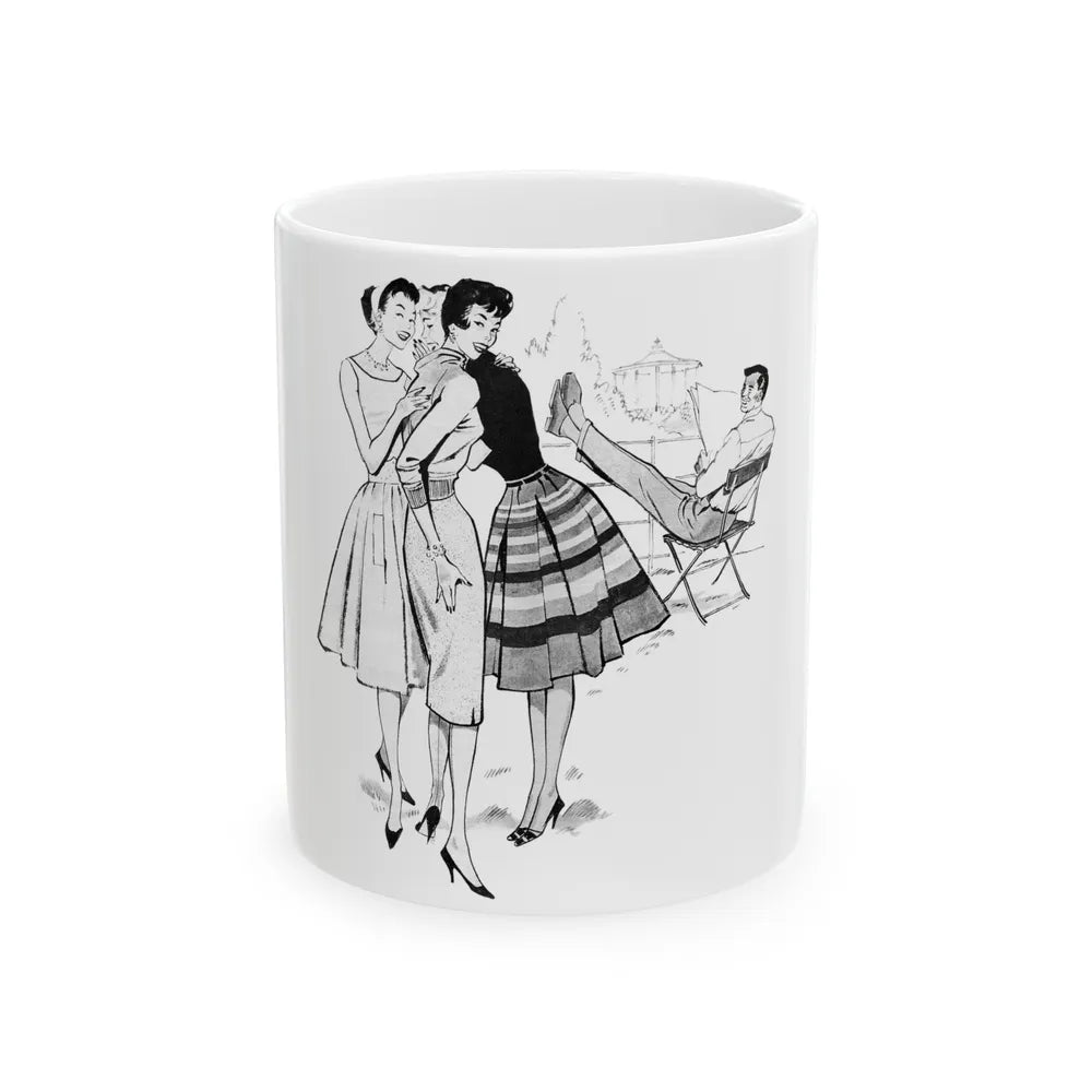 Gor-Ray Skirts advertisement, 1959 - White Coffee Mug-11oz-Go Mug Yourself